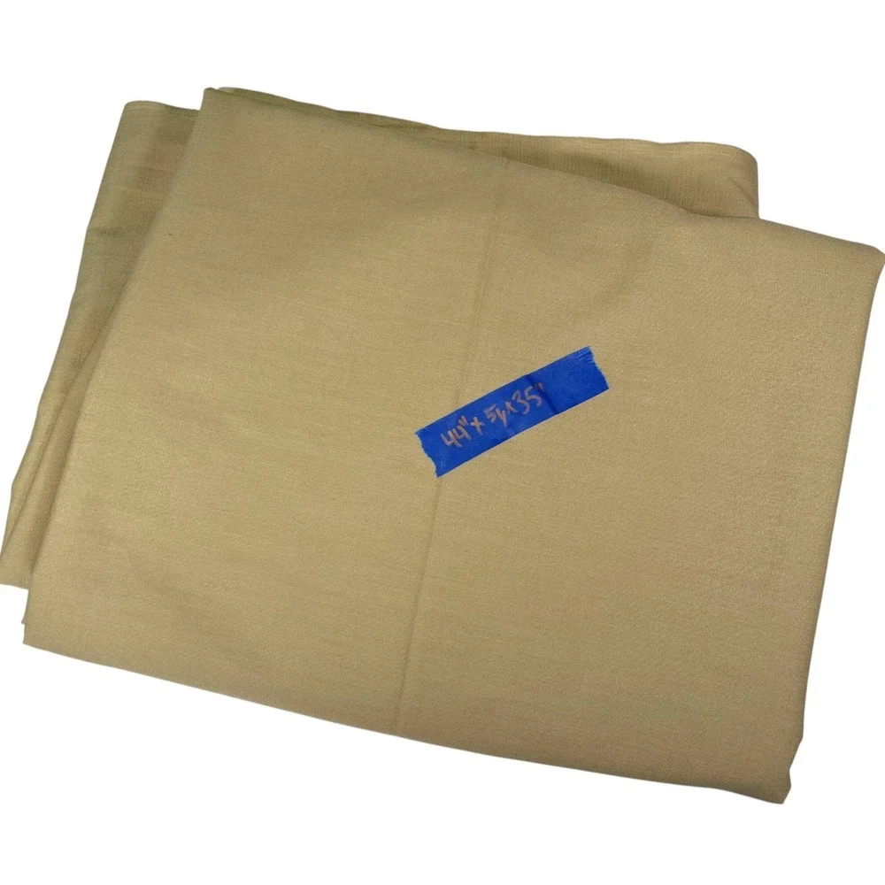 44x51.35 Beige Tan Fabric Material‎ Solid Neutral Woven Craft Textile